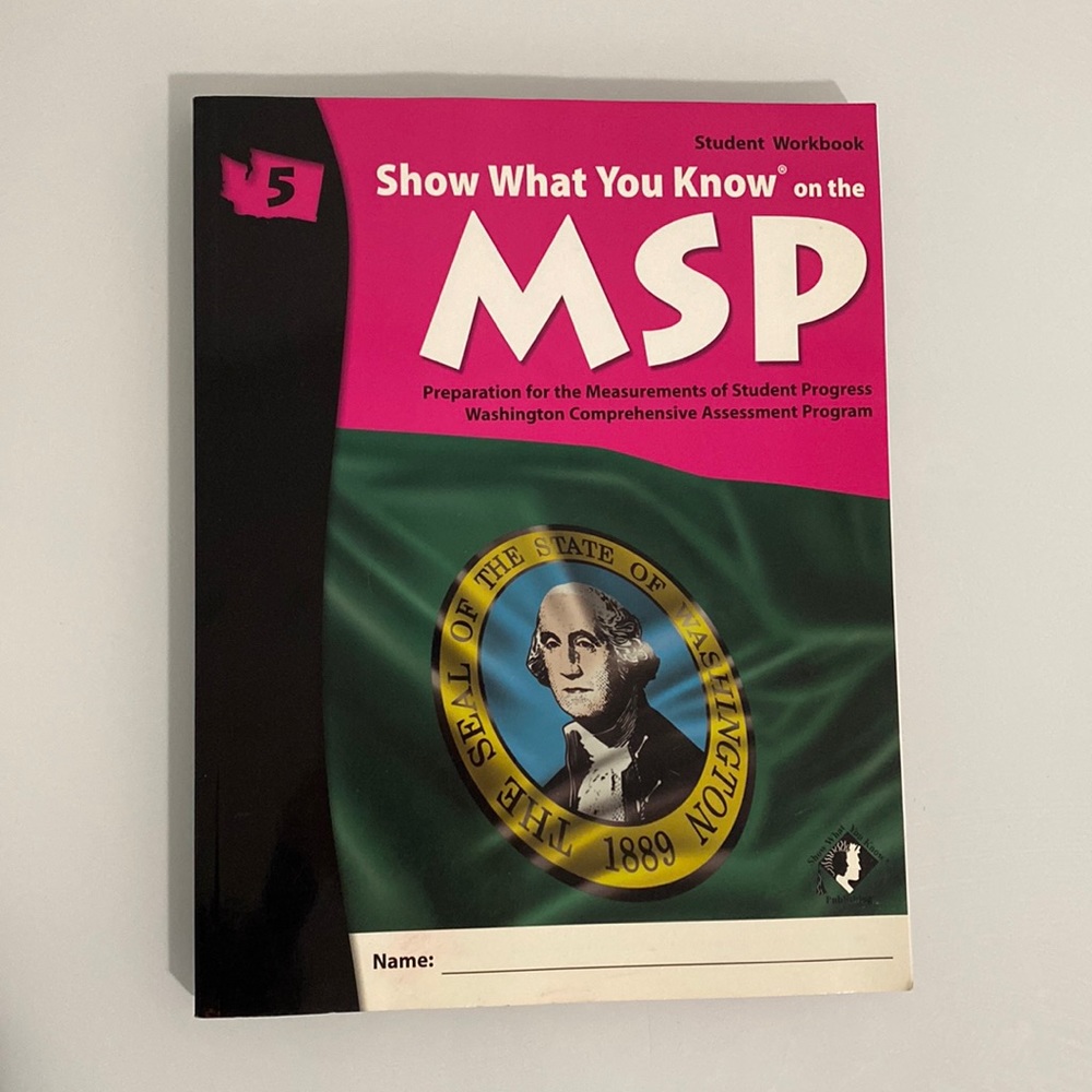 Show What You Know MSP Grade 5 Student Prep Workbook Assessment for Washington